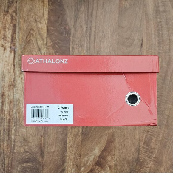 Athalonz G-Force Baseball Cleats Mens Black 12.5 Shoes With Metal Cleats NIB - Picture 11 of 11